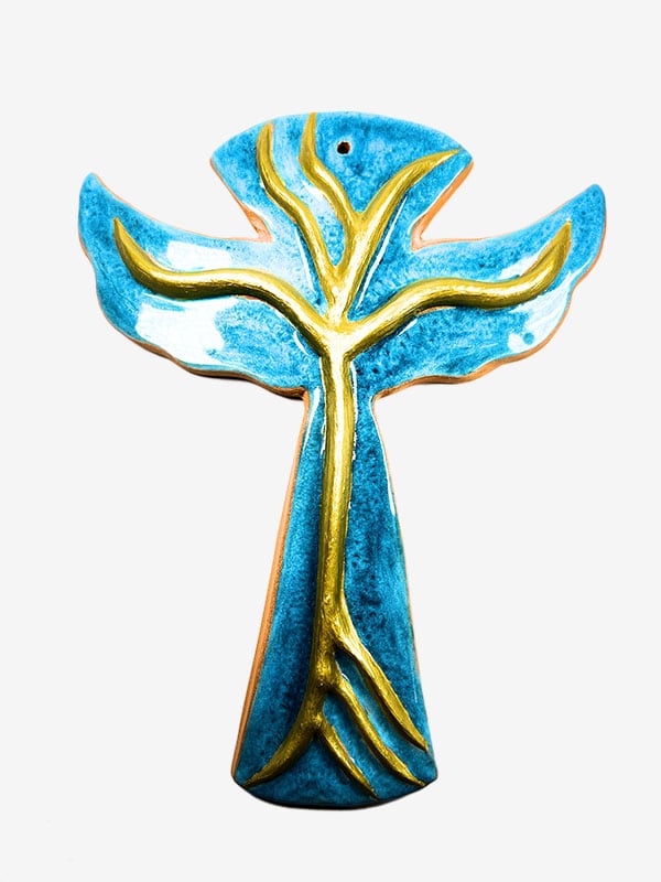 AngyalFa keresz kék-arany